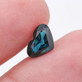 Natural Blue Sapphire Heart Faceted Cut Spiritual Healing 7X10mm Loose Gemstone For Making Jewelry