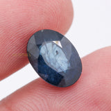 Natural Blue Sapphire Oval Faceted Cut Chakra Healing 12X9mm Loose Gemstone For Making Jewelry