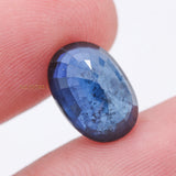 Natural Blue Sapphire Oval Faceted Cut Chakra Healing 13X9mm Loose Gemstone For Making Jewelry