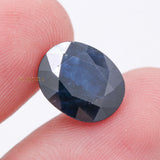 Natural Blue Sapphire Oval Faceted Cut Spiritual Healing 13X10mm Loose Gemstone For Making Jewelry