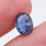 Natural Blue Sapphire Oval Faceted Cut Chakra Healing 10X7mm Loose Gemstone For Making Jewelry