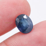 Natural Blue Sapphire Oval Faceted Cut Spiritual Healing 10X8mm Loose Gemstone For Making Jewelry