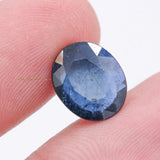 Natural Blue Sapphire Oval Faceted Cut Spiritual Healing 12X10mm Loose Gemstone For Making Jewelry