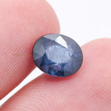 Natural Blue Sapphire Faceted Oval Cut Chakra Healing 7X5mm Loose Gemstone For Making Jewelry