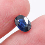 Natural Blue Sapphire Faceted Oval Cut Chakra Healing 10X8mm Loose Gemstone For Making Jewelry