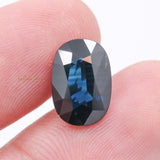 Natural Blue Sapphire Faceted Oval Cut Chakra Healing 8X6mm Loose Gemstone For Making Jewelry