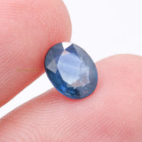 Natural Blue Sapphire Faceted Oval Cut Spiritual Healing 10X7mm Loose Gemstone For Making Jewelry