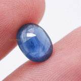 Natural Blue Sapphire Faceted Oval Cut Spiritual Healing 7X6mm Loose Gemstone For Making Jewelry