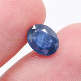 Natural Blue Sapphire Faceted Oval Cut Spiritual Healing 8X6mm Loose Gemstone For Making Jewelry