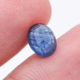 Natural Blue Sapphire Faceted Oval Cut Spiritual Healing 8X6mm Loose Gemstone For Making Jewelry