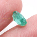 Natural Emerald Oval Faceted Cut Gemstone 8X6mm Healing Loose Gemstone For Making Jewelry