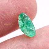 Natural Emerald Oval Faceted Cut Gemstone 9X7mm Healing Loose Gemstone For Making Jewelry