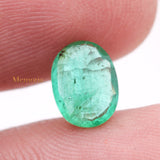 Natural Emerald Oval Shaped Faceted Gemstone 9X6mm Healing Loose Gemstone For Making Jewelry