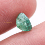 Natural Emerald Round Shaped Faceted Gemstone 7X7mm Healing Loose Gemstone For Making Jewelry