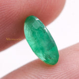 Natural Emerald Oval Shaped Faceted Gemstone 10X7mm Healing Loose Gemstone For Making Jewelry