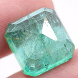 Natural Emerald Square Faceted Cut Gemstone 14X14mm Healing Loose Gemstone For Making Jewelry