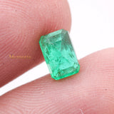 High Quality Emerald Rectangle Shaped Faceted Gemstone 7X5mm Healing Loose Gemstone For Making Jewelry