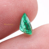 Buy Natural Emerald Pear Shaped Faceted Gemstone 7X6mm Healing Loose Gemstone For Making Jewelry