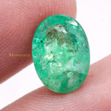 Buy Natural Emerald Oval Faceted Cut 11X8mm Gemstone Healing Loose Gemstone For Making Jewelry