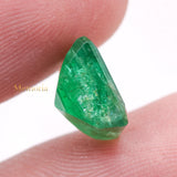 Natural Emerald Rectangle Shaped Faceted Gemstone 9X8mm Healing Loose Gemstone For Making Jewelry