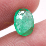 Genuine Emerald Oval Faceted Cut Gemstone 9X6mm Healing Loose Gemstone For Making Jewelry