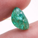 Natural Emerald Oval Faceted Cut Loose Gemstone 10X7mm Healing Gemstone For Making Jewelry