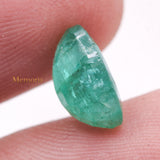 Natural Emerald Oval Faceted Cut Loose Gemstone 10X7mm Healing Gemstone For Making Jewelry