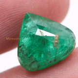 Best Quality Genuine Emerald Pear Shaped Faceted Gemstone 11X12mm Healing Loose Gemstone For Making Jewelry