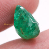 Best Quality Genuine Emerald Pear Shaped Faceted Gemstone 11X12mm Healing Loose Gemstone For Making Jewelry