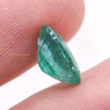 Natural Emerald Oval Faceted Cut Loose Gemstone 10X7mm Healing Gemstone For Making Jewelry