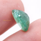 Natural Emerald Oval Faceted Cut Loose Gemstone 11X8mm Healing Gemstone For Making Jewelry