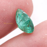 Natural Emerald Pear Shaped Faceted Gemstone 10X7mm Healing Loose Gemstone For Making Jewelry