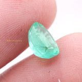 Natural Emerald Oval Shaped Faceted Gemstone 9X7mm Healing Loose Gemstone For Making Jewelry