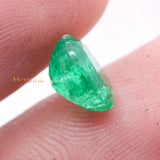 Natural Emerald Oval Shaped Faceted Gemstone 8X6mm Healing Loose Gemstone For Making Jewelry