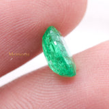 Natural Emerald Oval Shaped Faceted Gemstone 13X9mm Healing Loose Gemstone For Making Jewelry