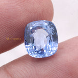 Natural Blue Sapphire Cushion Faceted Cut Chakra Healing 10X9mm Loose Gemstone For Making Jewelry