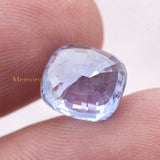 Natural Blue Sapphire Cushion Faceted Cut Chakra Healing 10X9mm Loose Gemstone For Making Jewelry