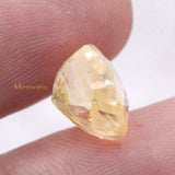 High Quality Yellow Sapphire Cushion Shaped Faceted Gemstone 10X9mm Healing Loose Gemstone For Making Jewelry