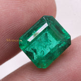 High Quality Emerald Rectangle Shaped Faceted Gemstone 10X9mm Healing Loose Gemstone For Making Jewelry