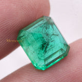 High Quality Emerald Rectangle Shaped Faceted Gemstone 10X9mm Healing Loose Gemstone For Making Jewelry