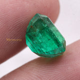 High Quality Emerald Rectangle Shaped Faceted Gemstone 10X9mm Healing Loose Gemstone For Making Jewelry