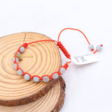 Trendy Natural Aquamarine Thread Bracelet