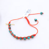 Natural Turquoise Gemstone Thread Bracelet