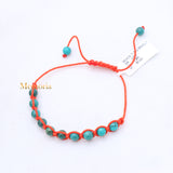 Natural Turquoise Gemstone Thread Bracelet