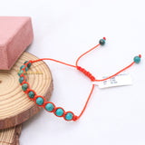 Natural Turquoise Gemstone Thread Bracelet