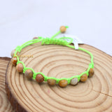 Natural Agate Gemstone Thread Bracelet