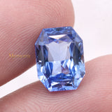 Natural Blue Sapphire Octagon Cut Spiritual Healing 11X8mm Loose Gemstone For Making Jewelry