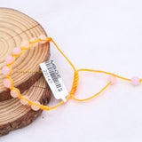 Natural Rose Quartz Gemstone Thread Bracelet