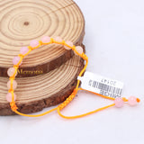 Natural Rose Quartz Gemstone Thread Bracelet