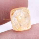 Natural Yellow Sapphire Cushion Shaped Faceted Gemstone 11X9mm Healing Loose Gemstone For Making Jewelry